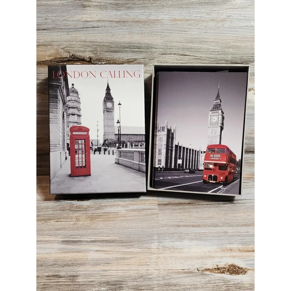 Papyrus London Calling Note Card Set 20 Cards With Envelopes 4 Designs